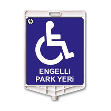 FM Trafik Engelli Park Yeri Dikdörtgen Uyarı Levhası