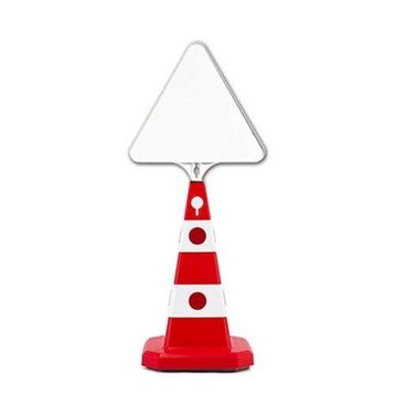 FM Trafik Ultra Kedi Gözlü 60 cm Üçgen Tabela Trafik Konisi