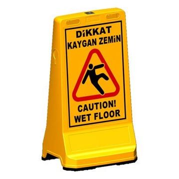 FM Trafik Ultra Levhalı Sari Reklam Dubası