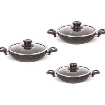FMS G5001 6 Parça Siyah Granit Omlet Set