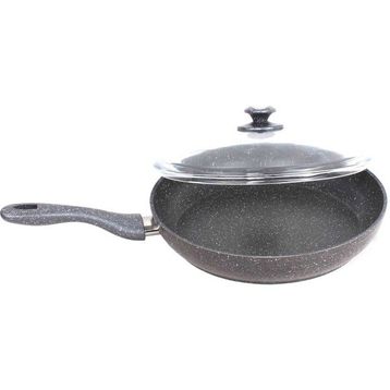 FMS Granit 28 cm Gri Basık Tencere