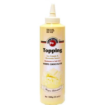 Fo 1 kg Beyaz Çikolatalı Topping Sos