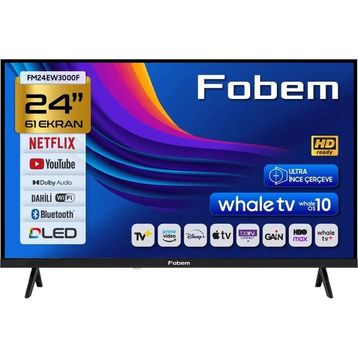 Fobem FM24EW3000F 24 inç 61 Ekran HD Ready WhaleOS DLED TV