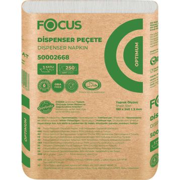 Focus 250 Yaprak Optimum Masa Üstü Dispenser Peçete (18 adet)