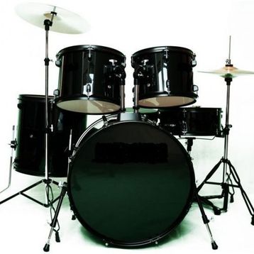 Focus FCP0803-BK 5 Parça 20B/10T/12T/14F/14S Aksamlı Zilli Siyah Akustik Davul Seti