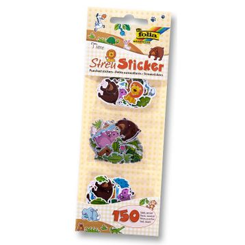 Folia 150 Parça Hayvanlar Punch Sticker