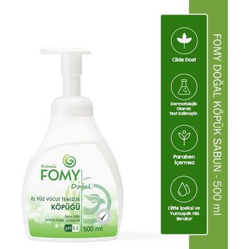 Fomy Doğal 500 ml El Yüz Vücut Temizlik Köpüğü