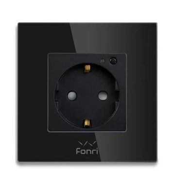 Fonri WF3-EL3-0401-04 Akıllı Siyah Duvar Prizi