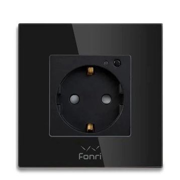 Fonri WF3-EL3-0401-04 Akıllı Siyah Duvar Prizi