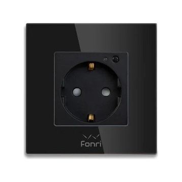 Fonri WF3-EL3-0401-04 Akıllı Siyah Duvar Prizi