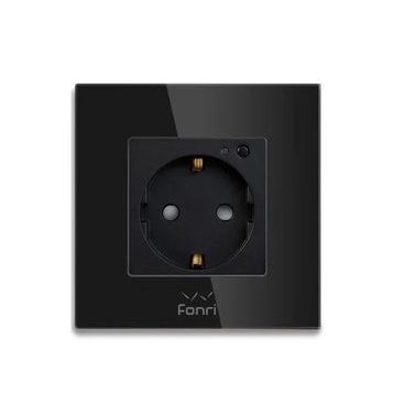 Fonri WF3-EL3-0401-04 Akıllı Siyah Duvar Prizi