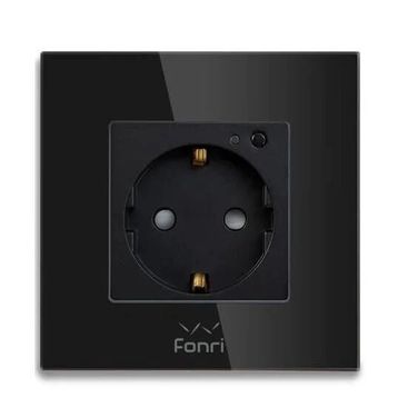 Fonri WF3-EL3-0401-04 Akıllı Siyah Duvar Prizi