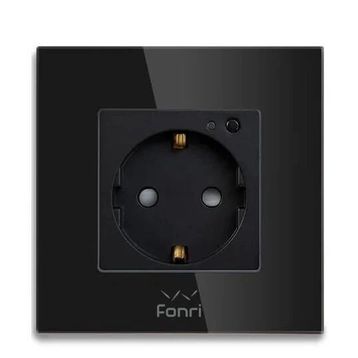Fonri WF3-EL3-0401-04 Akıllı Siyah Duvar Prizi