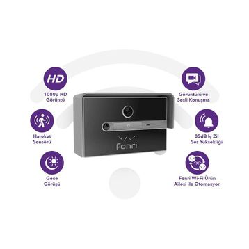 Fonri WF3-EL3-0502-02 Kablosuz Akıllı Kapı Zili