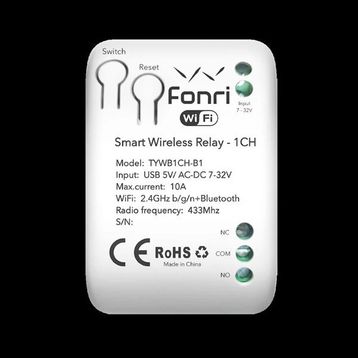 Fonri WF3-TM4-0201-02 Akıllı Kablosuz Tek Kanal Röle