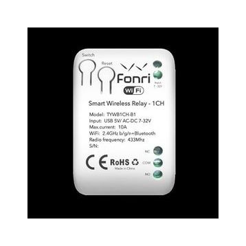 Fonri WF3-TM4-0201-02 Akıllı Kablosuz Tek Kanal Röle