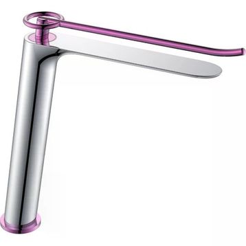 Fontana FA-5021P Krom Mor Yüksek Lavabo Bataryası