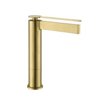 Fontana FJ-6022 Fırçalanmış Altın Yüksek Lavabo Bataryası