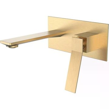 Fontana FJ-A3002 Fırçalanmış Altın Ankastre Lavabo Bataryası