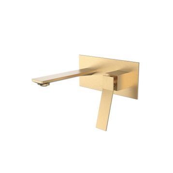 Fontana FJ-A3002 Fırçalanmış Altın Ankastre Lavabo Bataryası