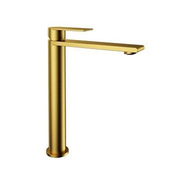 Fontana FJ-SS1022 Fırçalanmış Altın Yüksek Lavabo Bataryası
