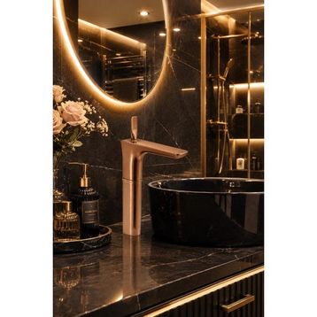 Fontana FK-5123 Mat Rose Yüksek Lavabo Bataryası