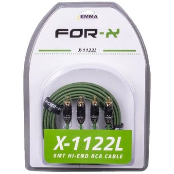 For-X X-1122L 2 RCA + 2 RCA 5 mt Bakır Kablo