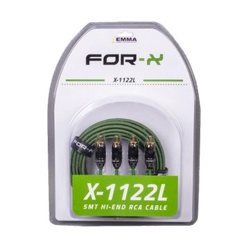 For-X X-1122L 2 RCA + 2 RCA 5 mt Bakır Kablo
