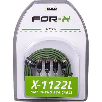 For-X X-1122L 2 RCA + 2 RCA 5 mt Bakır Kablo