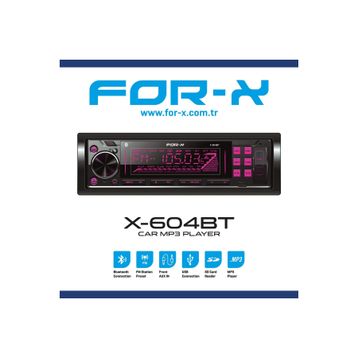 For-X X-604BT 4x60 W Bluetooth Oto Teyp