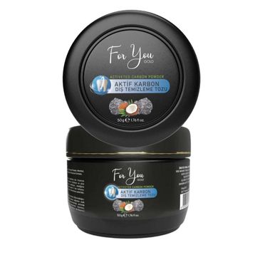 For You Gold Nane + 50 gr Aktif Karbon Diş Temizleme ve Extra Beyazlatıcı Diş Tozu