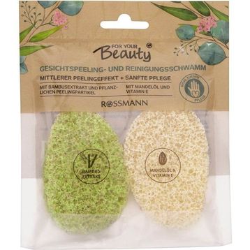 For Your Beauty 2'li Temizleme ve Peeling Süngeri