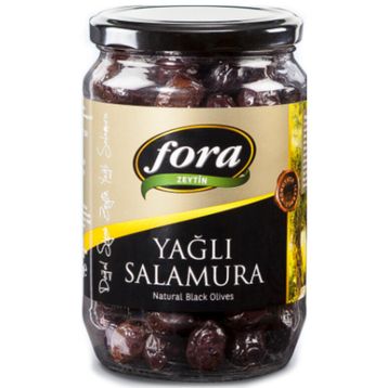 Fora 450 gr Yağlı Salamura Siyah Zeytin