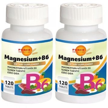 Force Nutrition Magnezyum Vitamin B6 120 Tablet