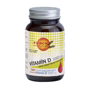 Force Nutrition Vitamin D3 1000 IU 120 Tablet