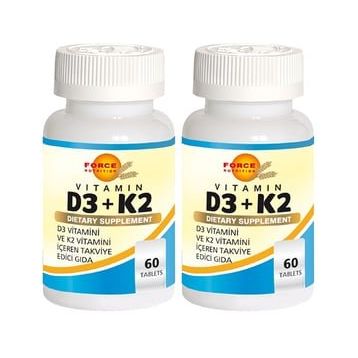 Force Nutrition Vitamin D3 K2 60 Tablet