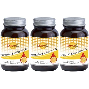 Force Nutrition Vitamin E Vitamin C 90 Tablet