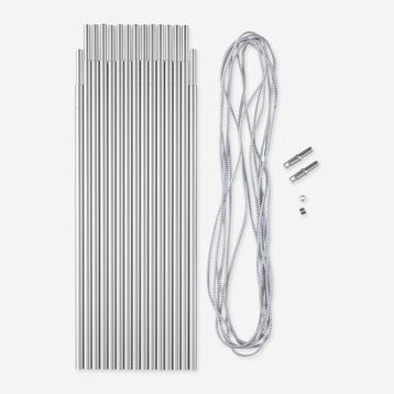 Forclaz 4.5 mt 8.5 mm - 32.5 cm'lik 14 Çubuk Alüminyum Pol Seti