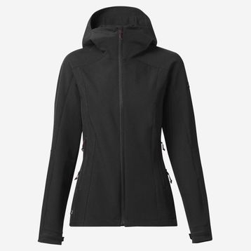 Forclaz MT500 Siyah Rüzgar Kesen Softshell Kadın Outdoor Mont