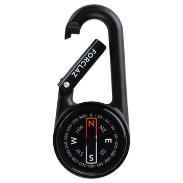 Forclaz Siyah - Compact 50 Karabinalı Pusula