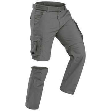Forclaz Travel 100 Haki Modüler Kargo Erkek Outdoor Pantolon