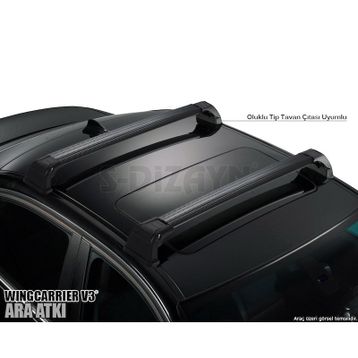 Ford C-Max 2003-2010 Siyah Wingcarrier Ara Atkı