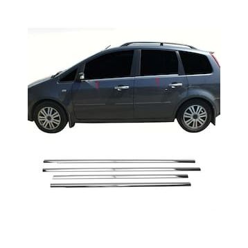 Ford C-Max Tk 2004-2010 Paslanmaz Çelik 4 Parça Krom Cam Çıtası