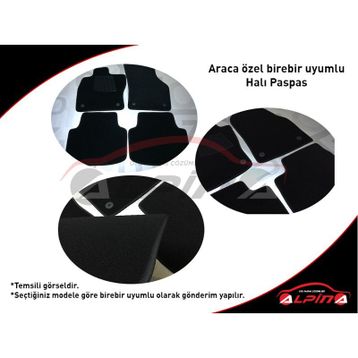 Ford Connect 2002-2013 Kırmızı Lüx Halı Paspas Seti