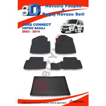 Ford Connect 2015-2019 3D Bagaj Havuzu