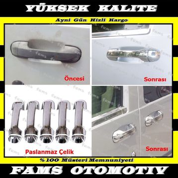 Ford Connect 5 Kapı 2002 2014 Krom Kapı Kolu