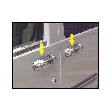 Ford Connect Paslanmaz Çelik 2002 2014 3 Kapı Krom Kapı Kolu