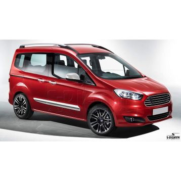 Ford Courier Abs 2014-2017 2 Prç Krom Ayna Kapağı