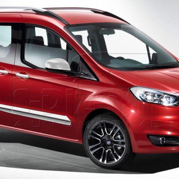 Ford Courier Abs 2014-2017 2 Prç Krom Ayna Kapağı