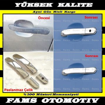 Ford Fiesta 2 Kapı 2002 2009 Krom Kapı Kolu